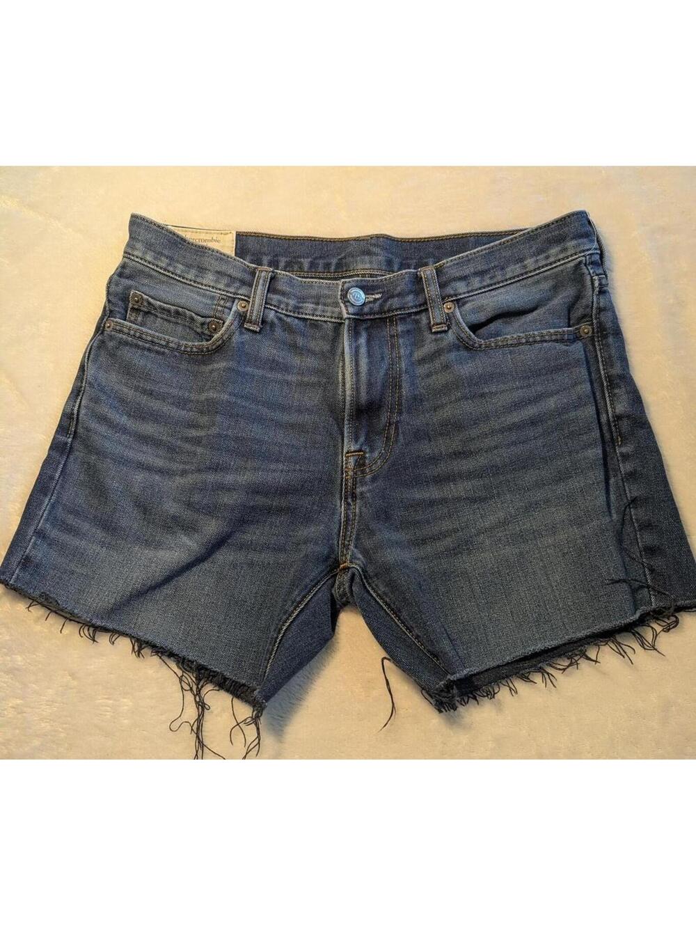 Abercrombie & Fitch Slim Straight Denim Shorts Size 34/32